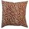 Coussin décoratif floral couleur terre cuite d’Ashland